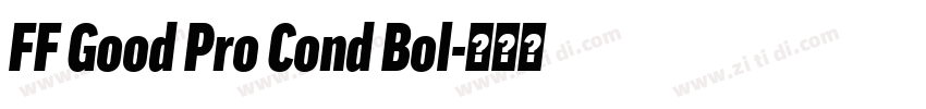 FF Good Pro Cond Bol字体转换
